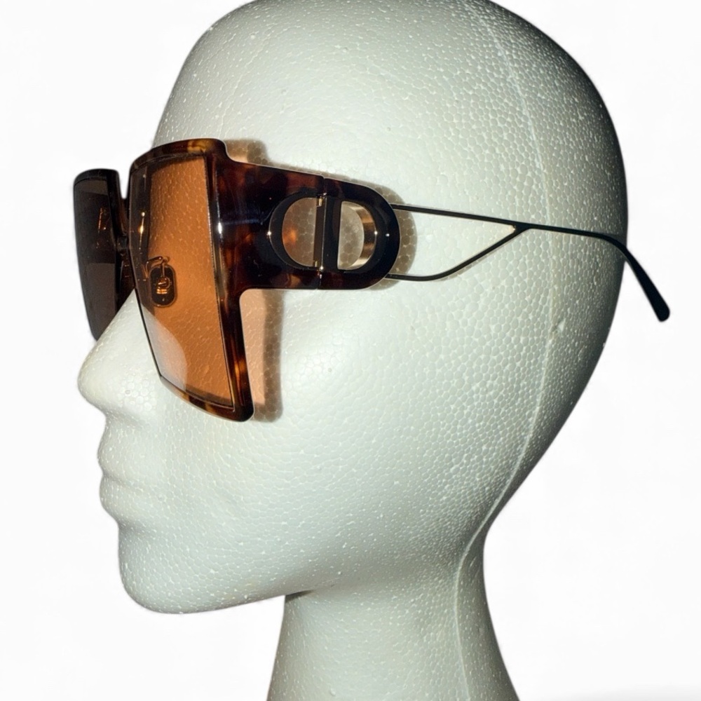 Dior Tortoise Shell Oversized Square Sunglasses NWT FINAL PRICE - Picture 6 of 9